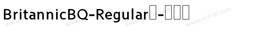 BritannicBQ-Regular免字体转换