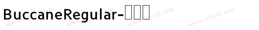 BuccaneRegular字体转换
