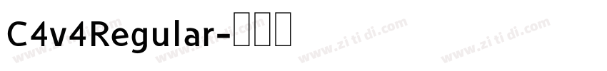 C4v4Regular字体转换