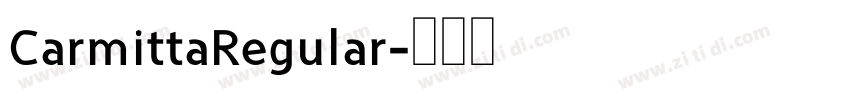 CarmittaRegular字体转换