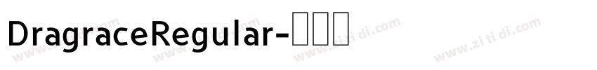 DragraceRegular字体转换