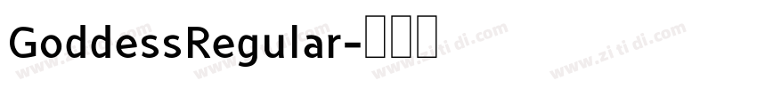 GoddessRegular字体转换