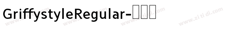 GriffystyleRegular字体转换