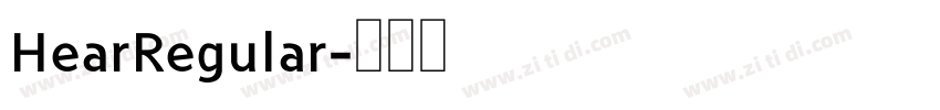 HearRegular字体转换
