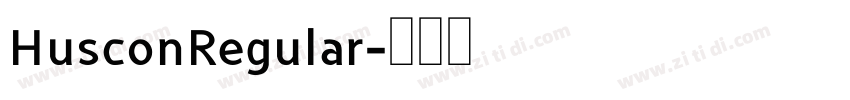 HusconRegular字体转换