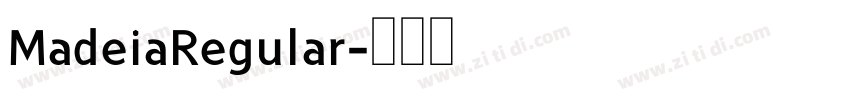 MadeiaRegular字体转换