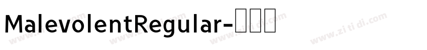 MalevolentRegular字体转换