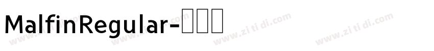 MalfinRegular字体转换