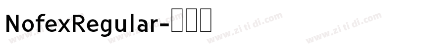 NofexRegular字体转换