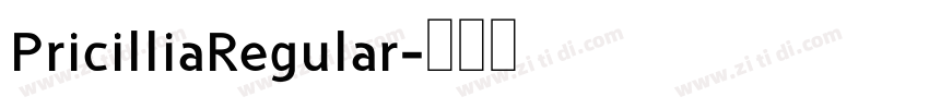 PricilliaRegular字体转换
