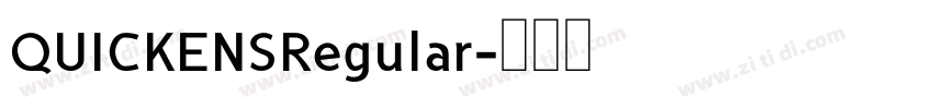 QUICKENSRegular字体转换