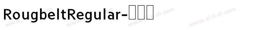 RougbeltRegular字体转换