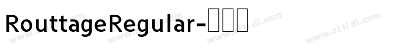 RouttageRegular字体转换