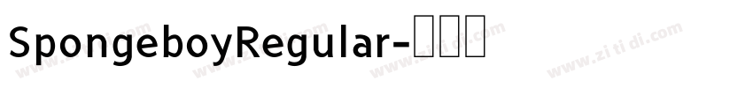 SpongeboyRegular字体转换