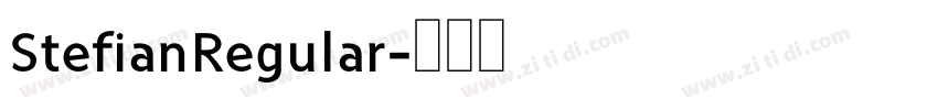 StefianRegular字体转换