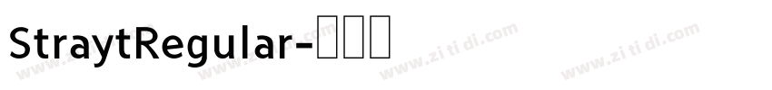 StraytRegular字体转换
