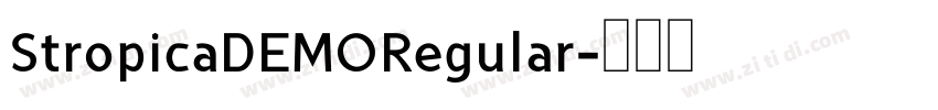 StropicaDEMORegular字体转换