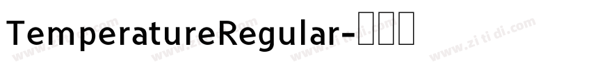 TemperatureRegular字体转换