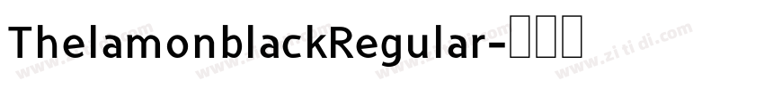 ThelamonblackRegular字体转换