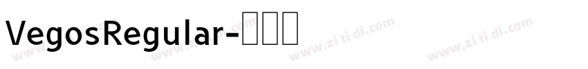 VegosRegular字体转换