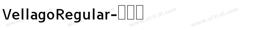 VellagoRegular字体转换