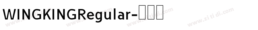 WINGKINGRegular字体转换