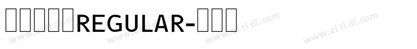 字灵御风体REGULAR字体转换