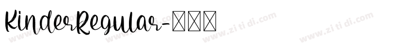 KinderRegular字体转换