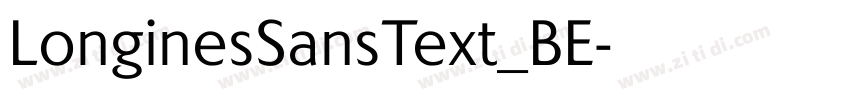 LonginesSansText_BE字体转换