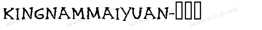 KingnamMaiyuan字体转换
