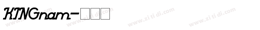 KINGnam字体转换