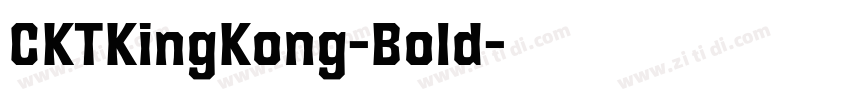 CKTKingKong-Bold字体转换