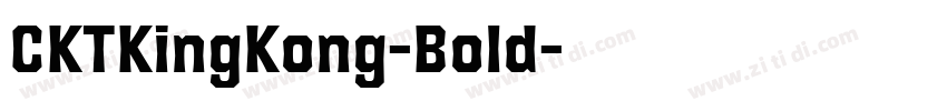 CKTKingKong-Bold字体转换