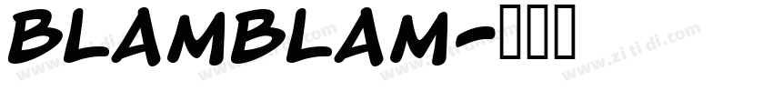 blamblam字体转换