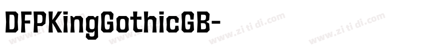 DFPKingGothicGB字体转换