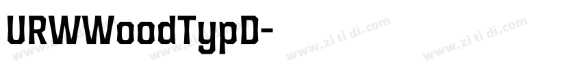 URWWoodTypD字体转换