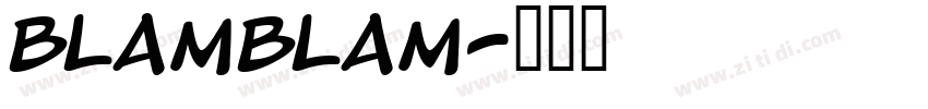 blamblam字体转换