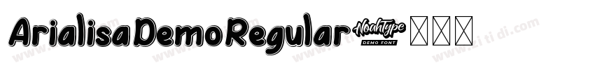 ArialisaDemoRegular字体转换