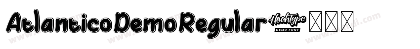 AtlanticoDemoRegular字体转换