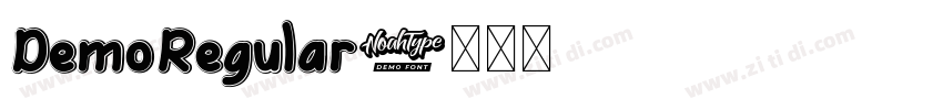 DemoRegular字体转换