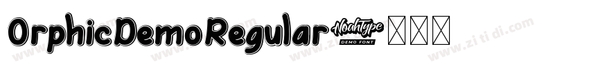 OrphicDemoRegular字体转换