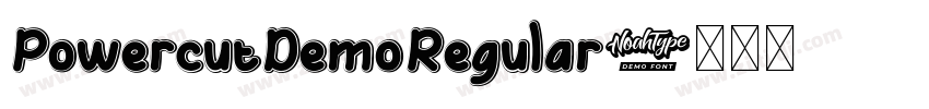 PowercutDemoRegular字体转换