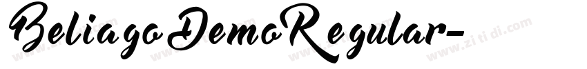 BeliagoDemoRegular字体转换