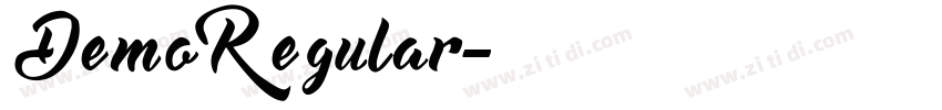 DemoRegular字体转换