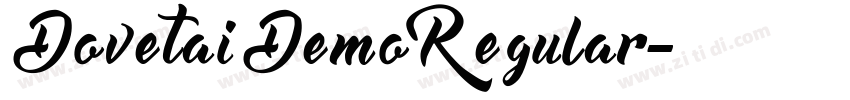 DovetaiDemoRegular字体转换
