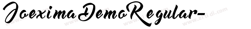 JoeximaDemoRegular字体转换