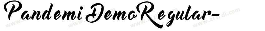 PandemiDemoRegular字体转换