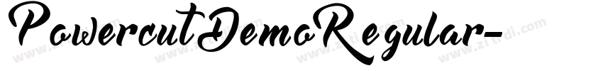PowercutDemoRegular字体转换