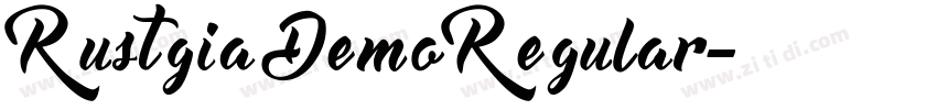 RustgiaDemoRegular字体转换