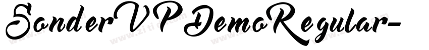 SonderVPDemoRegular字体转换